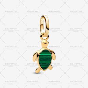 Pandora Green Turtle Mini Dangle Charm